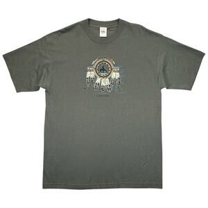 Sutton’s Sportswear T‑Shirt XL Green Cherokee Tribal Graphic USA Made